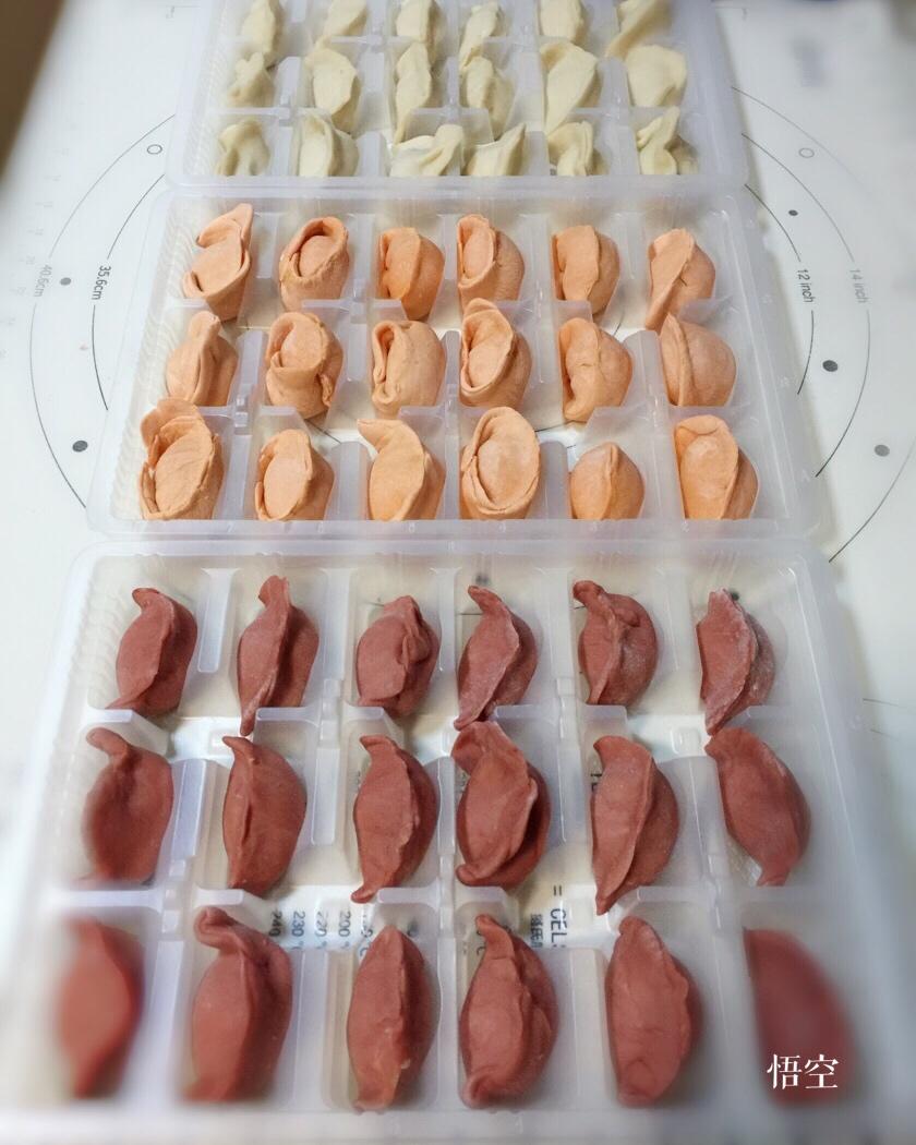 多彩香菇虾仁鲜肉水饺【大叔有药】