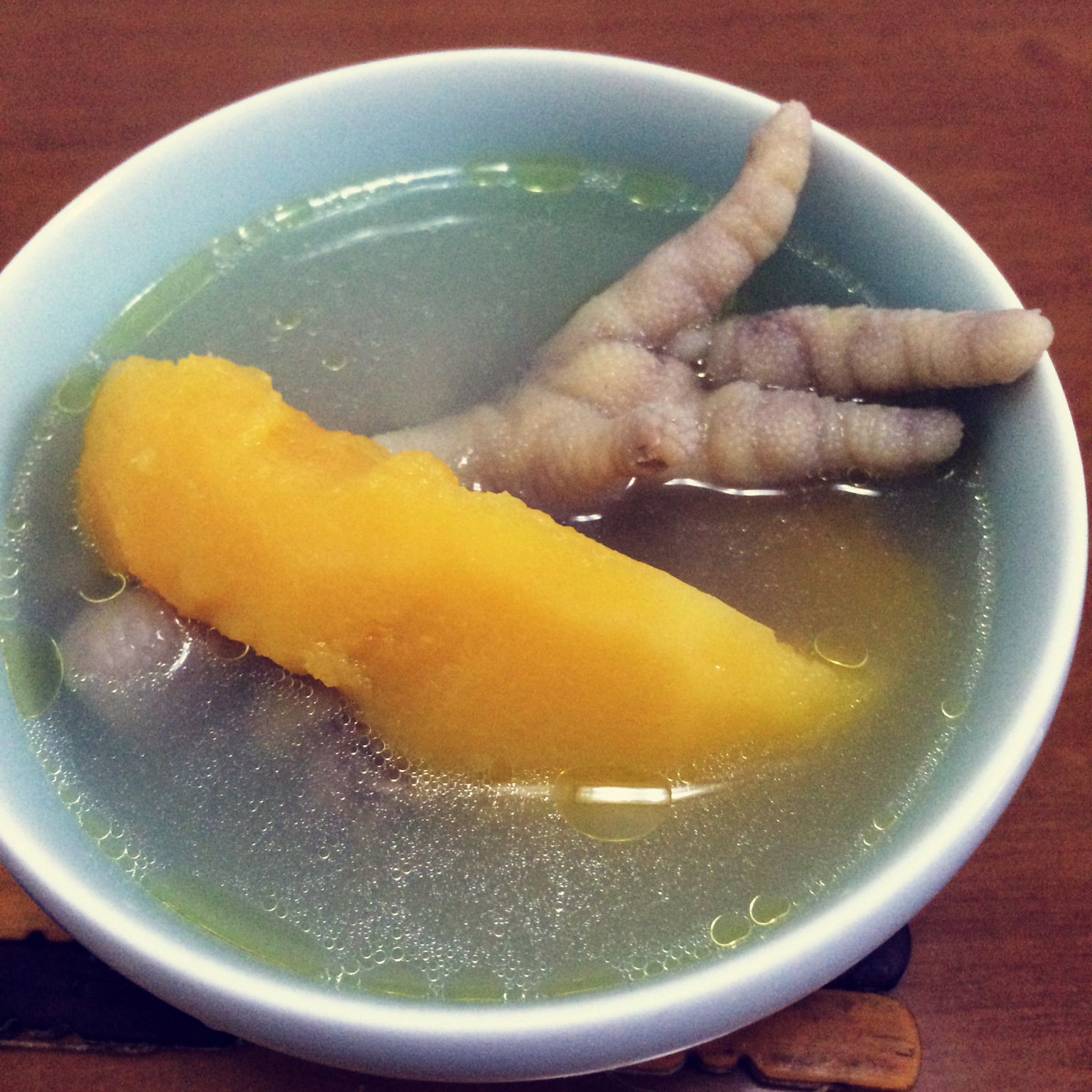 花生木瓜鸡脚汤