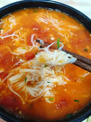 金针菇番茄汤（全素鲜美）的做法 步骤5