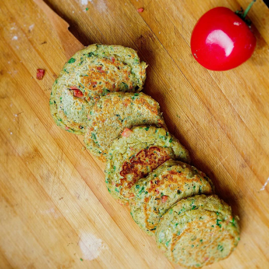 香肠豆渣煎饼
