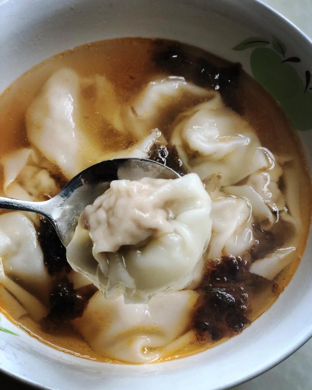 美虾油紫菜汤馄饨面附快速调虾油紫菜汤料方法馄饨面面条饺子米粉通用