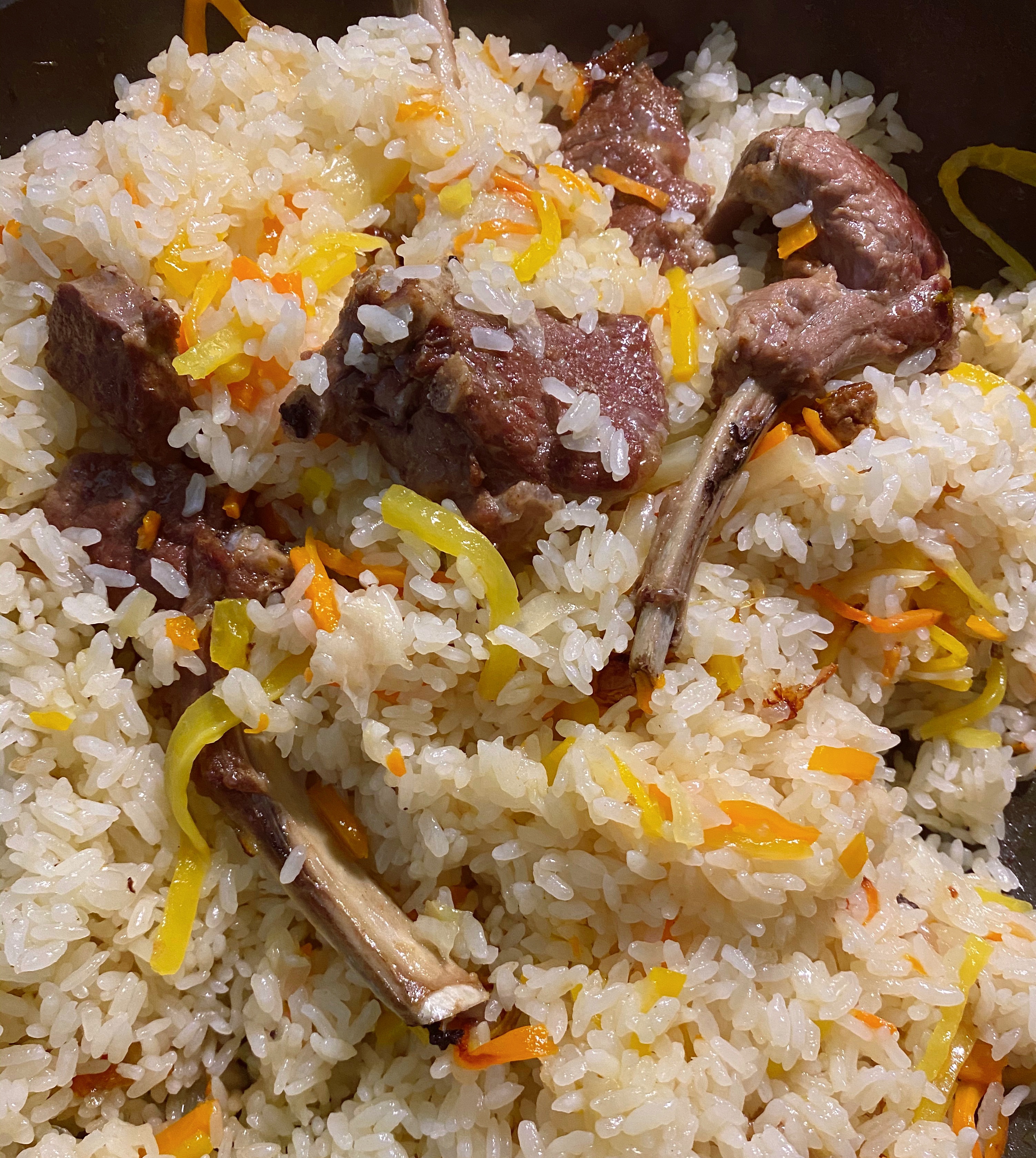 新疆羊排抓饭（出锅后米粒分明的秘密）的做法