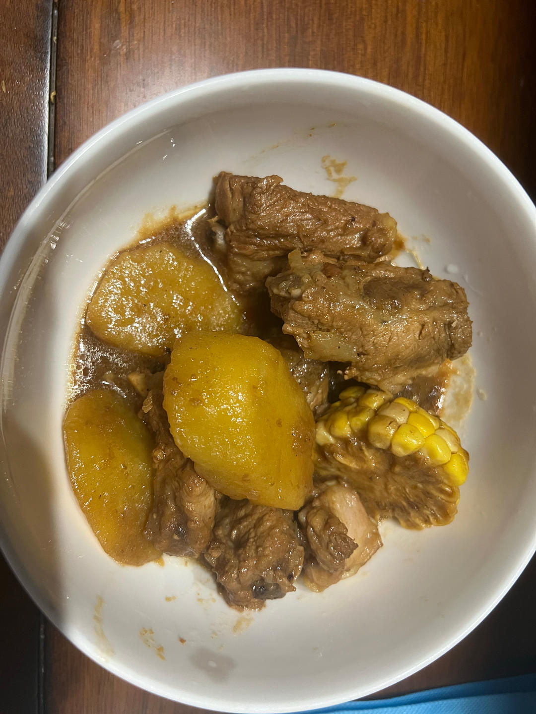 硬菜代表--排骨炖豆角土豆（豆角焖面胚子）