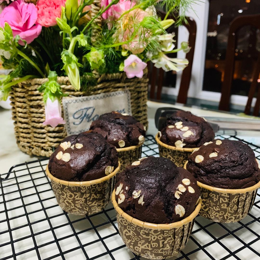 浓情巧克力摩卡马芬<Chocolate Espresso Muffins>