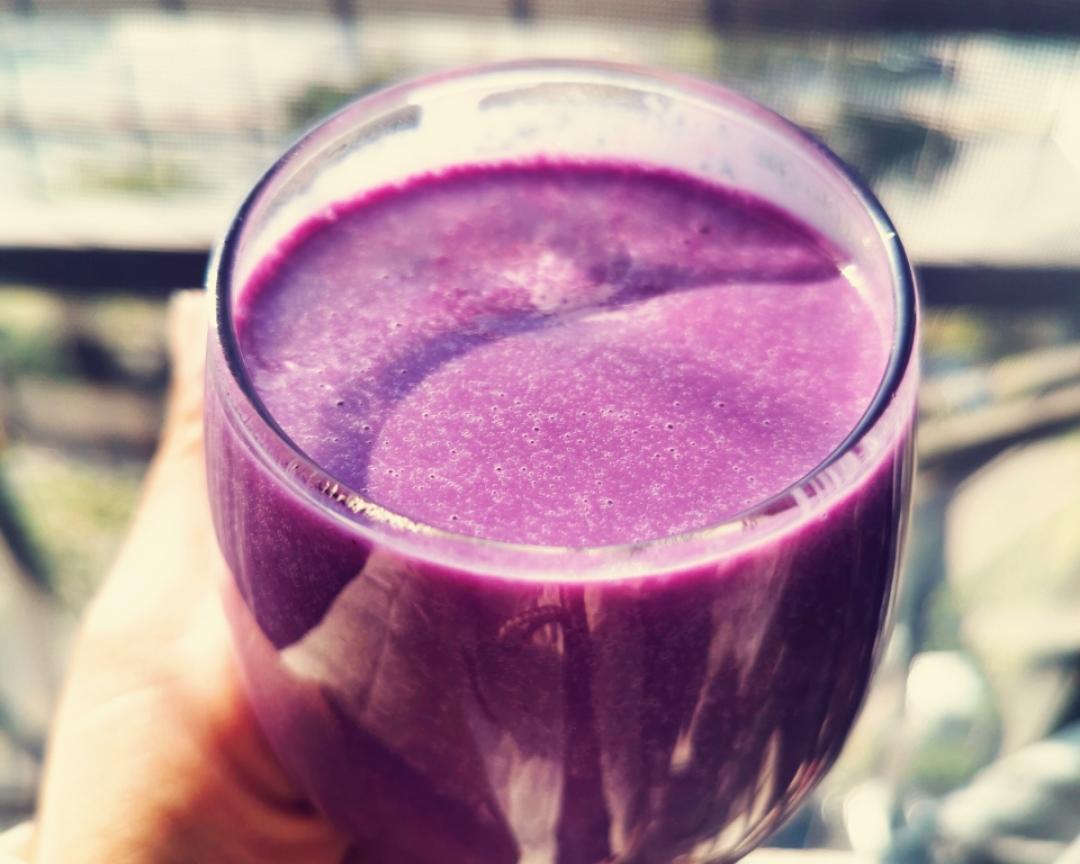 紫薯牛奶，快手