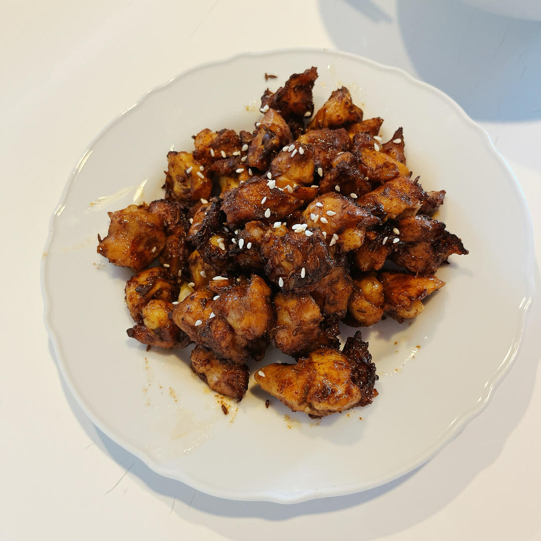 空气炸锅版孜然鸡脆骨