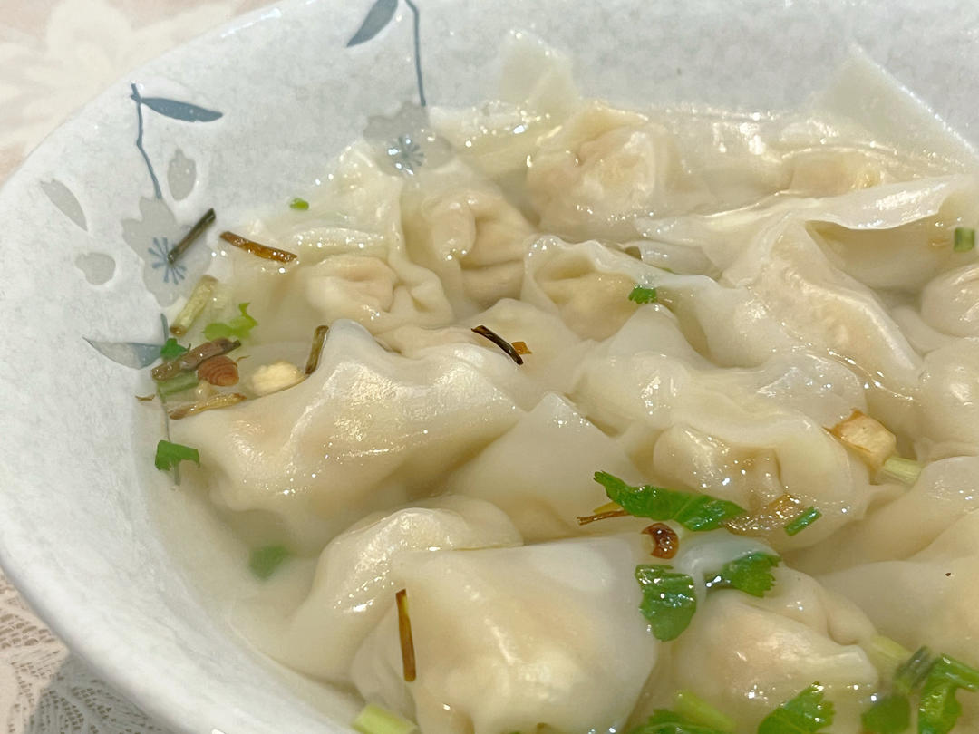 肉不柴的馄饨馅