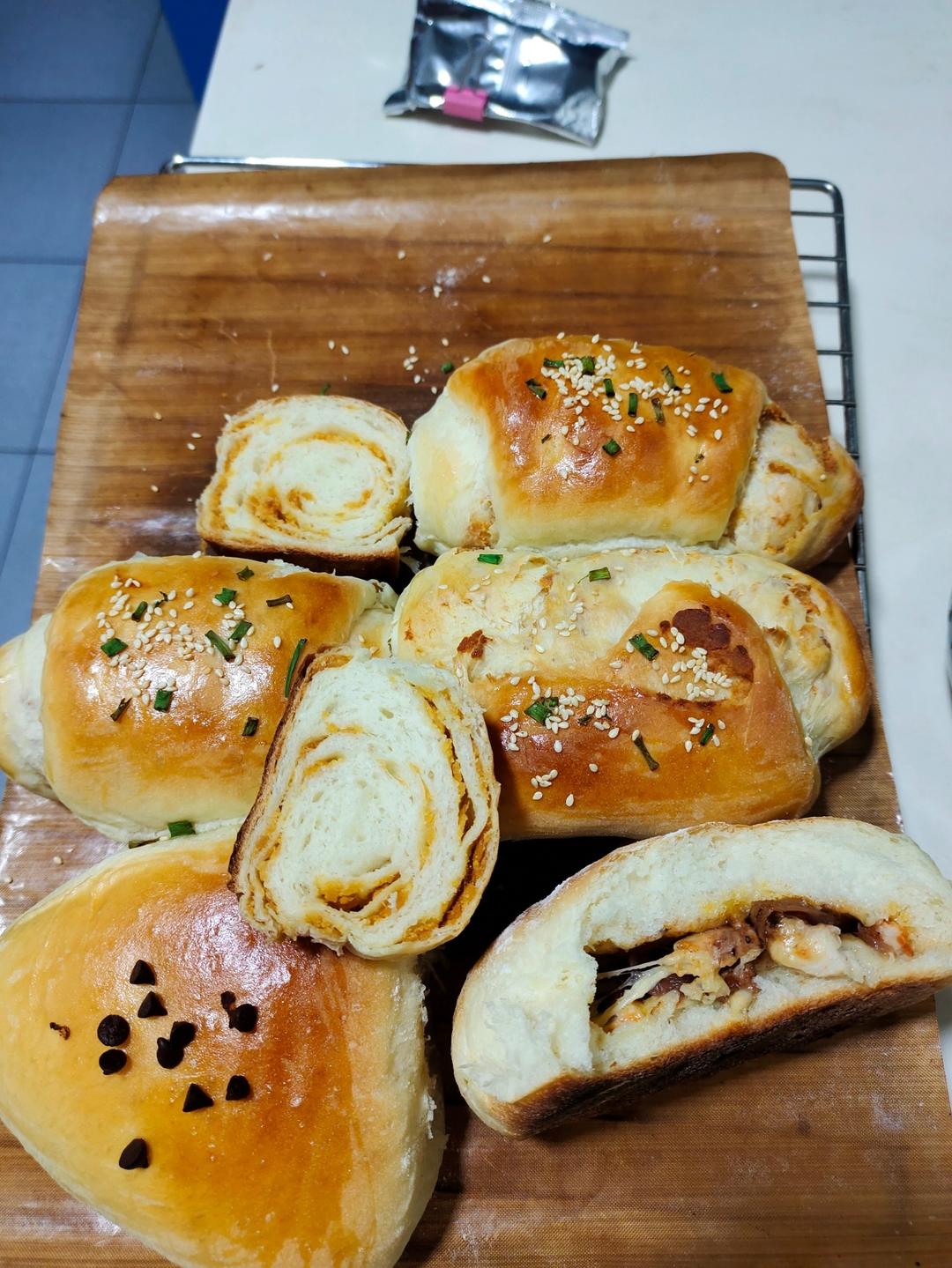 咸蛋黄肉松吐司🍞/经典馅料咸口吐司