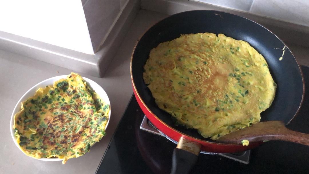 韭菜鸡蛋摊饼