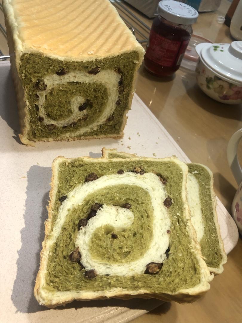 双色吐司-抹茶红豆/紫薯红豆