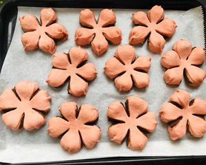 樱花🌸豆沙馅儿小面包 素食的做法 步骤16
