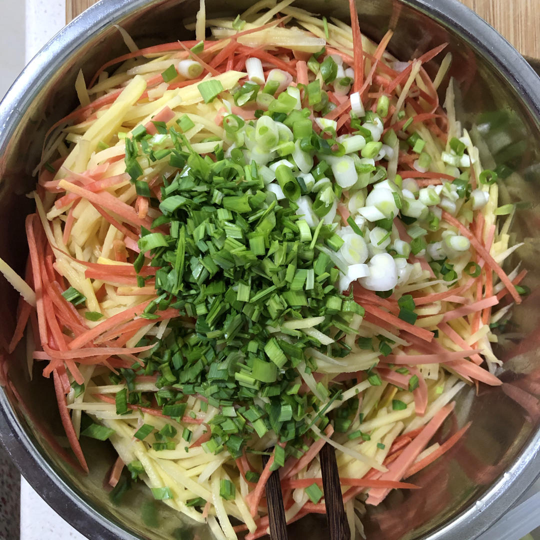 免揉面好吃到爆土豆火腿饼