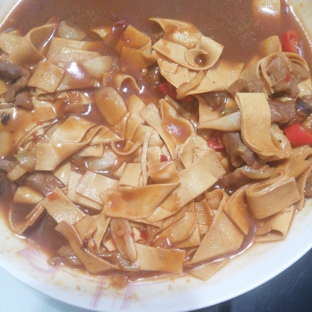 不炸不炒不凉拌的豆腐皮