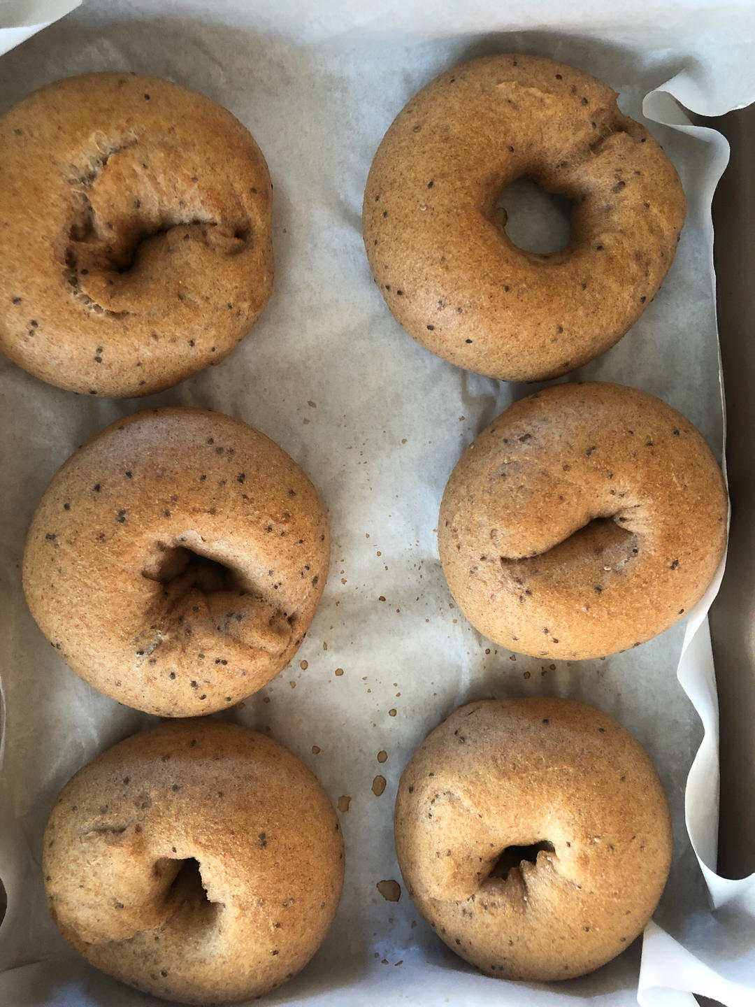 无油无糖全麦奇亚籽贝果