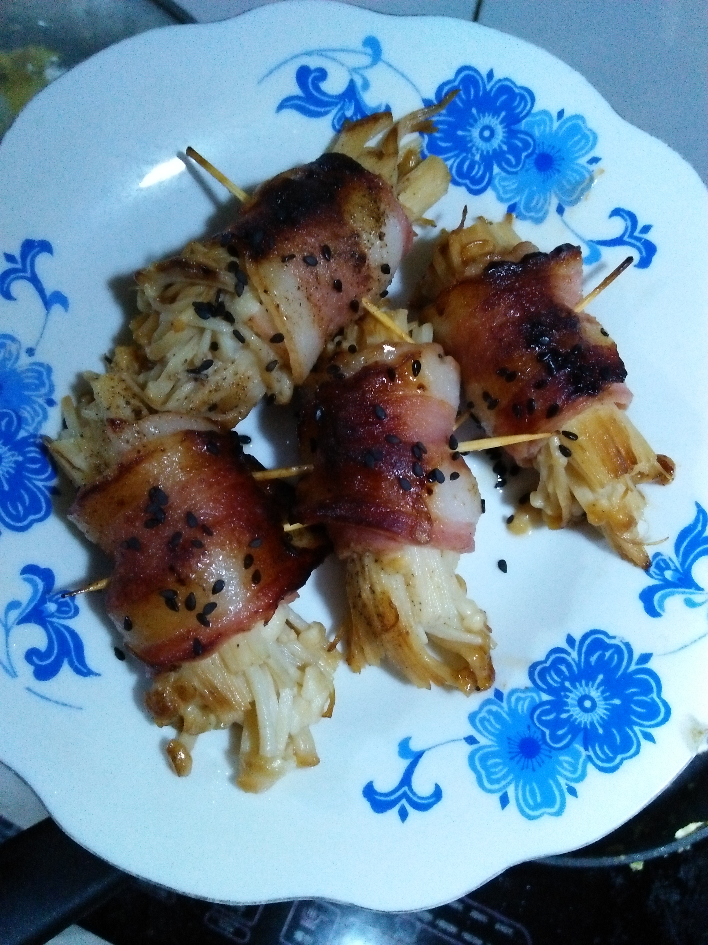 金针菇培根卷
