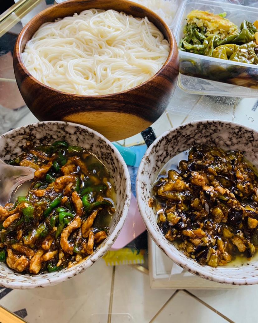 茄子土豆打卤面