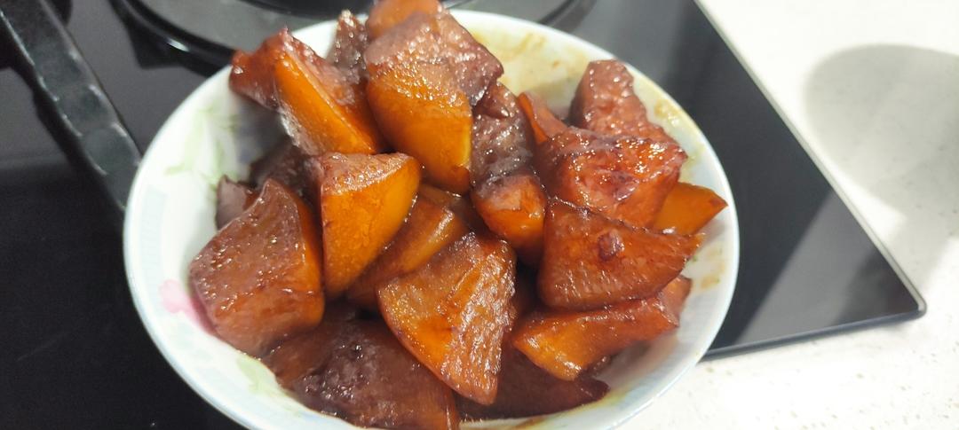 红烧白萝卜块/比肉还好吃的素菜