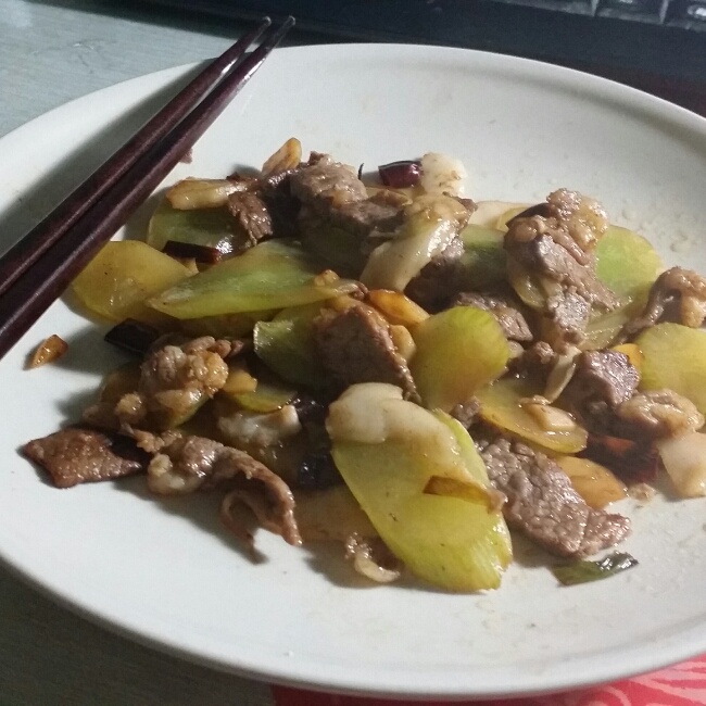 莴笋肉片
