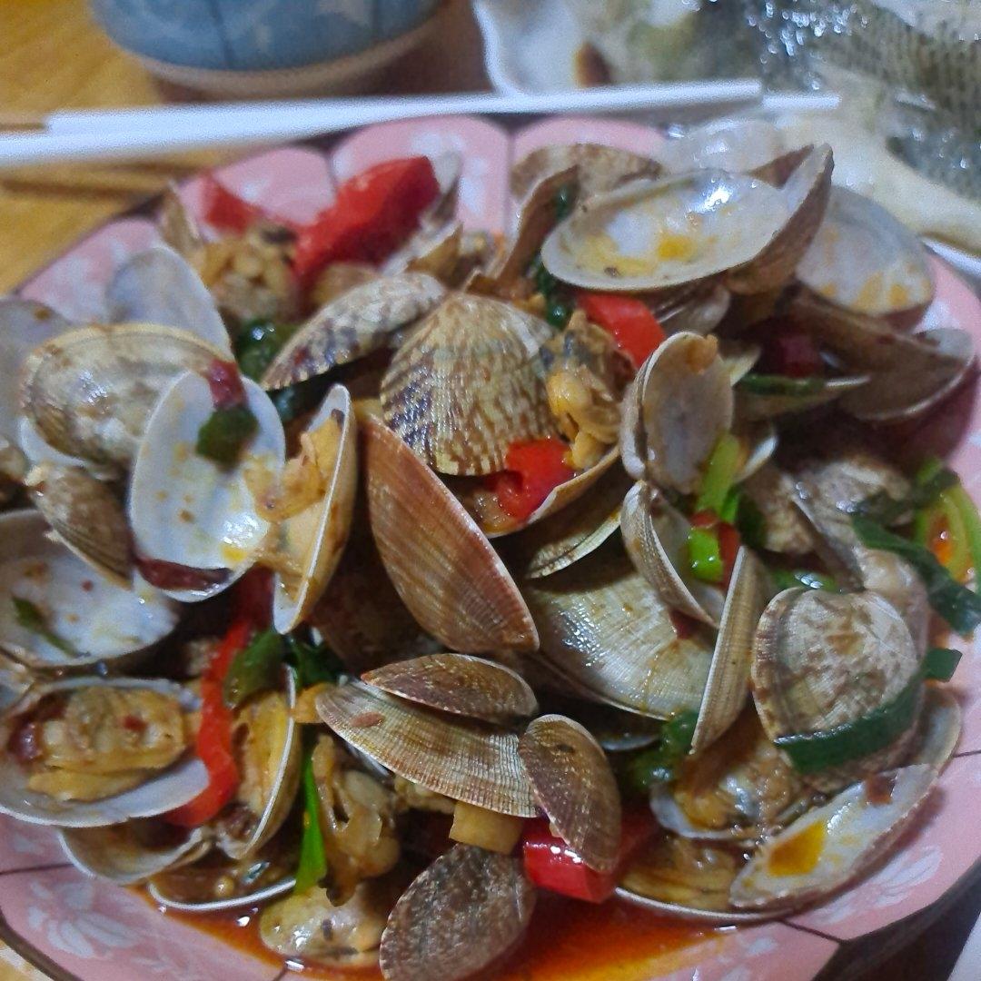 5分钟快手菜❗️秒杀路边摊爆炒花甲～好吃到爆