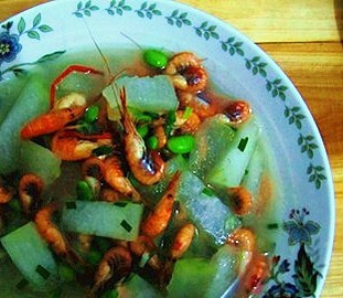 河虾冬瓜汤的做法