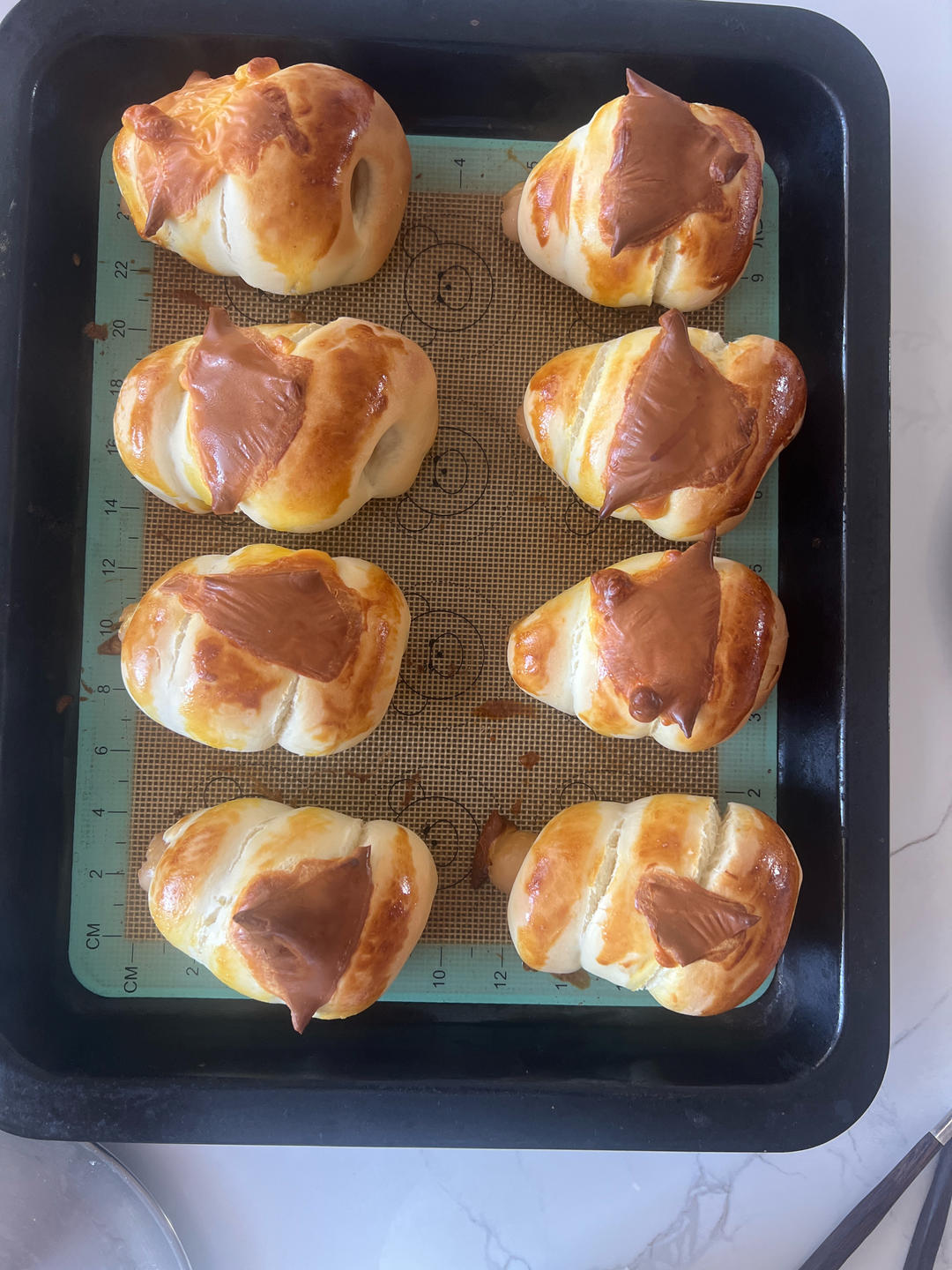 可爱的火腿芝士小面包｜一次发酵，早餐可以n刷的面包