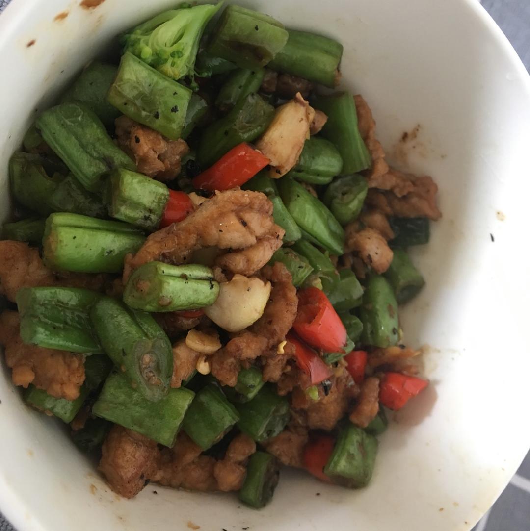 肉沫豆角下饭菜