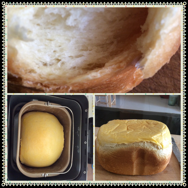 超级好吃的原味面包（面包机版）