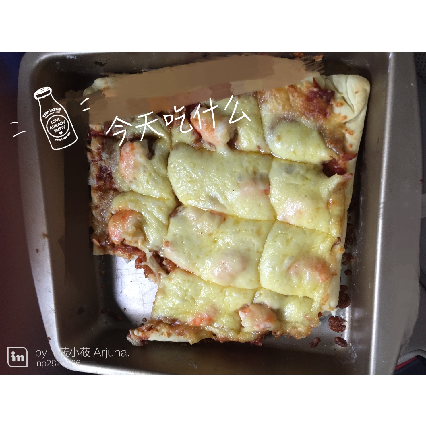 萨米肠蘑菇花边披萨
