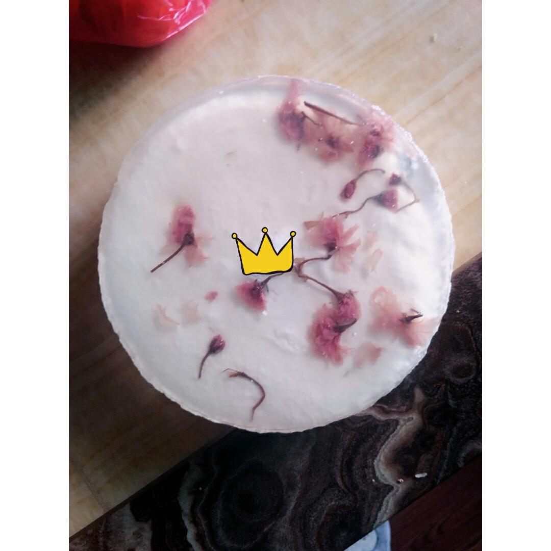 颜值超高的樱花慕斯