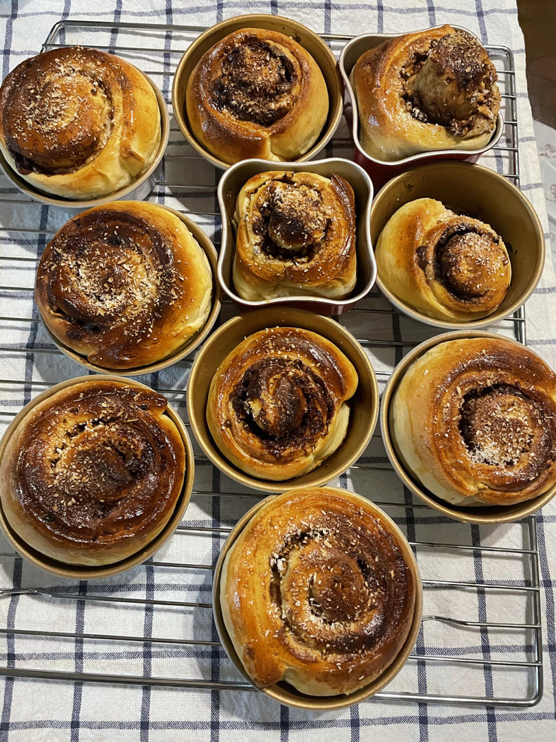 小美版苹果肉桂卷（汤种，一次发酵）