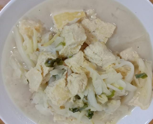 白菜炖冻豆腐的做法