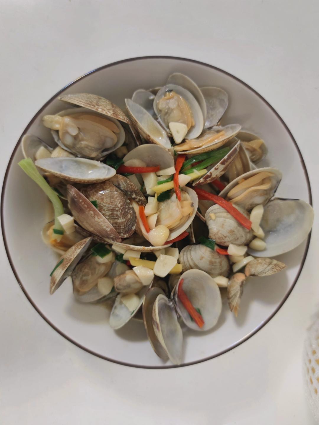 5分钟快手菜❗️秒杀路边摊爆炒花甲～好吃到爆