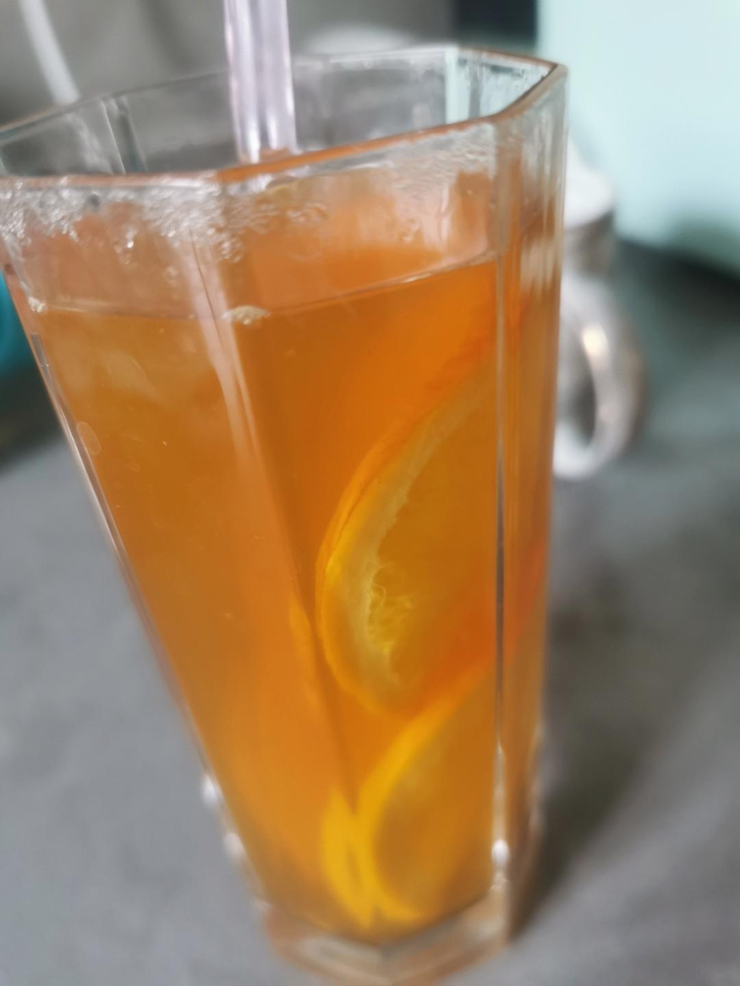 让维c爆炸💥巨好喝的鲜橙柠檬茉莉绿茶