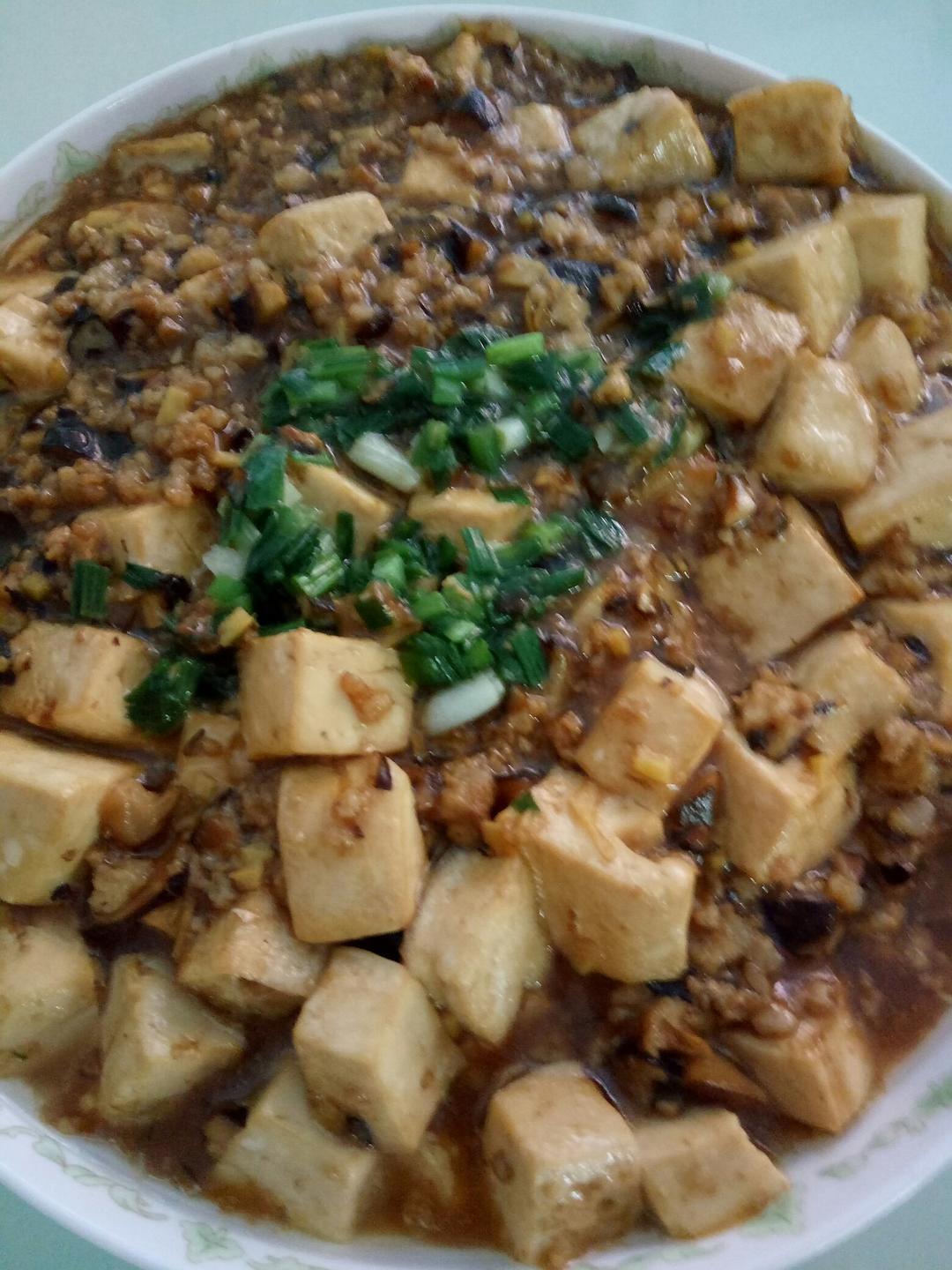 超级下饭的香菇肉沫豆腐