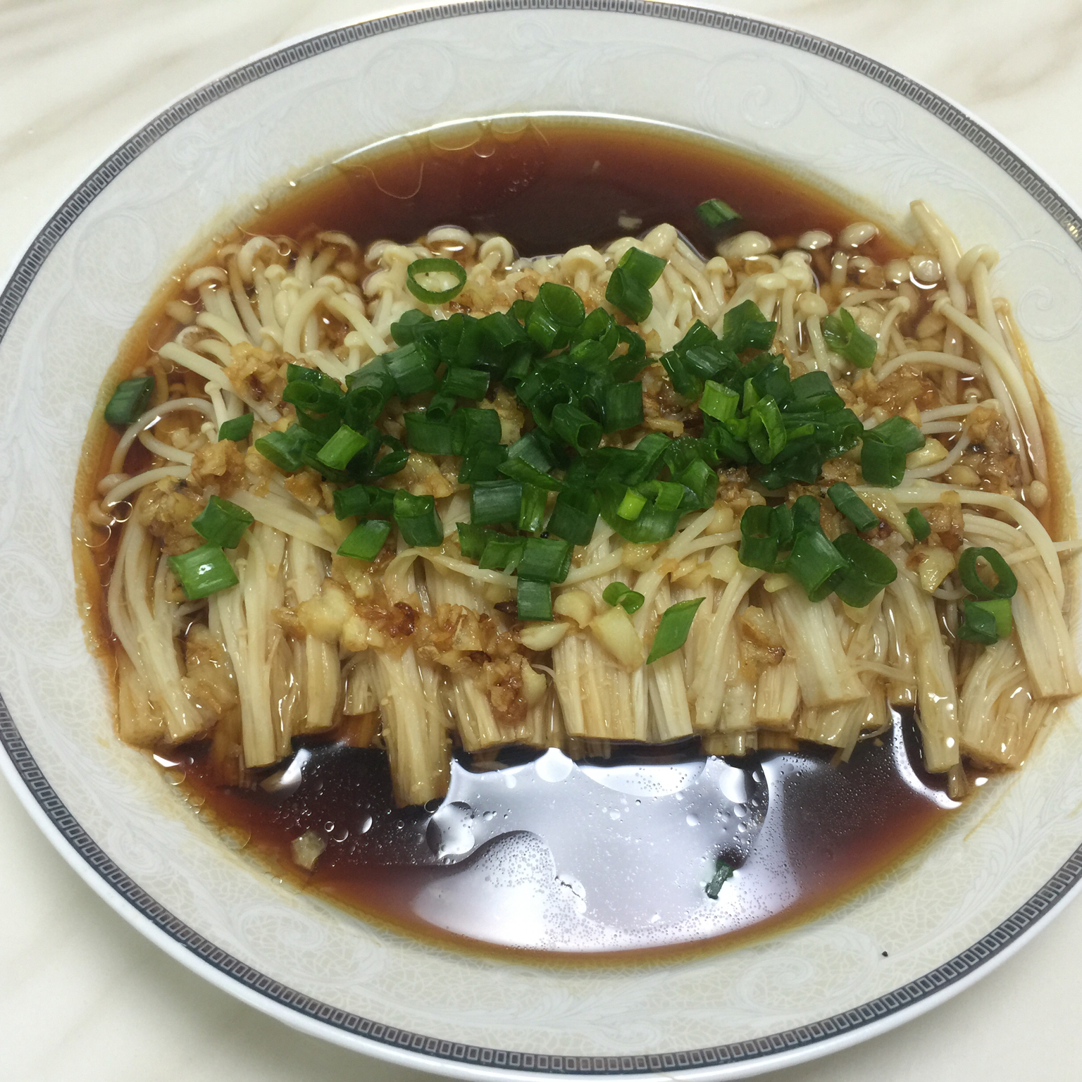 蒜蓉蒸金针菇