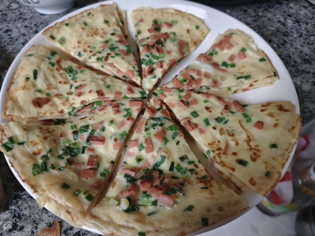 简单快手蔬菜鸡蛋煎饼