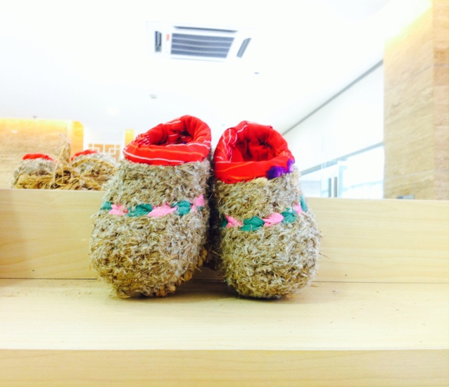 今天去了博物馆,竟然见到了久违的芦花鞋