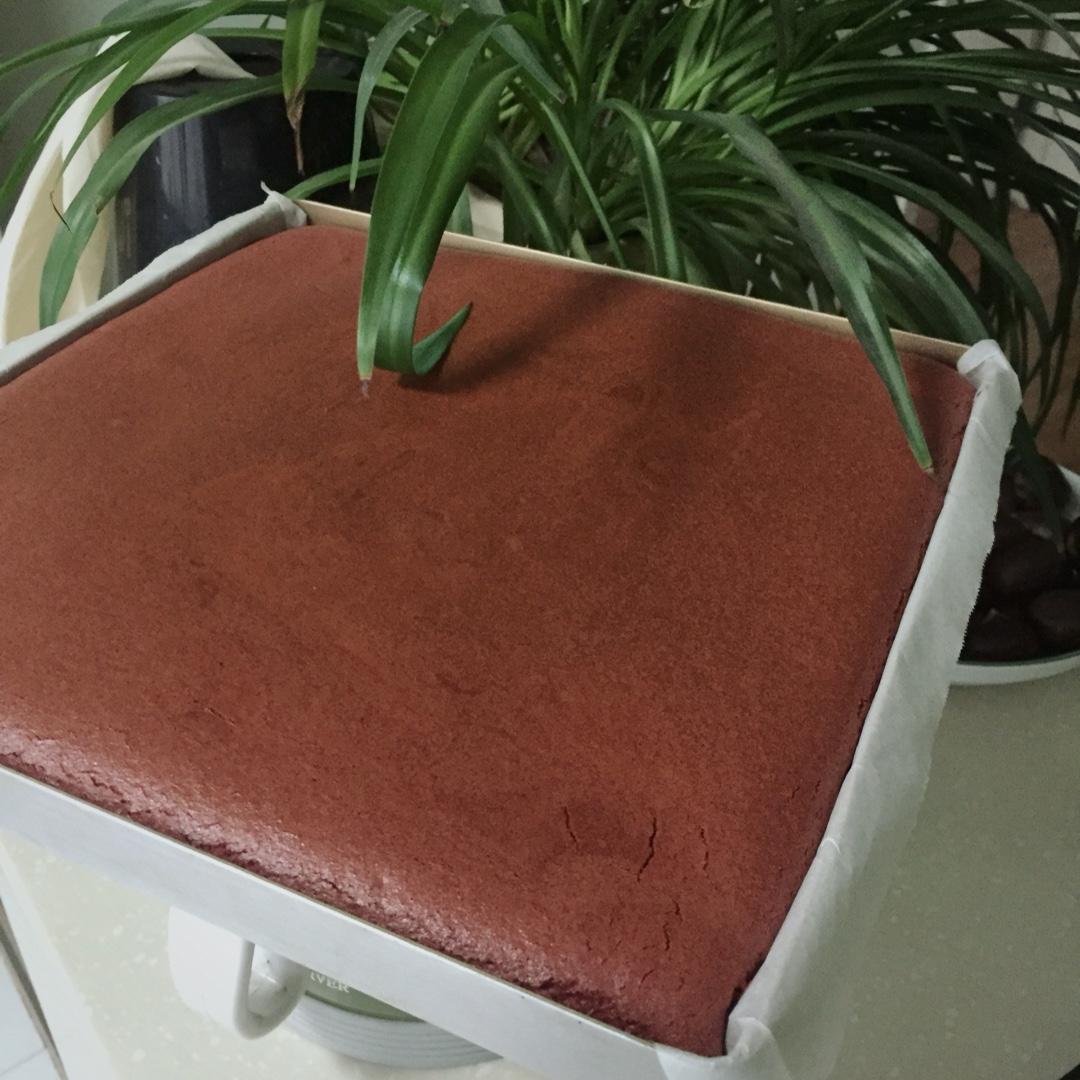 红丝绒蛋糕卷（完美毛巾底）