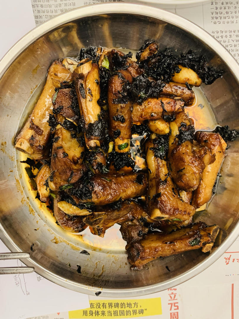 香炸的梅干菜炒肉