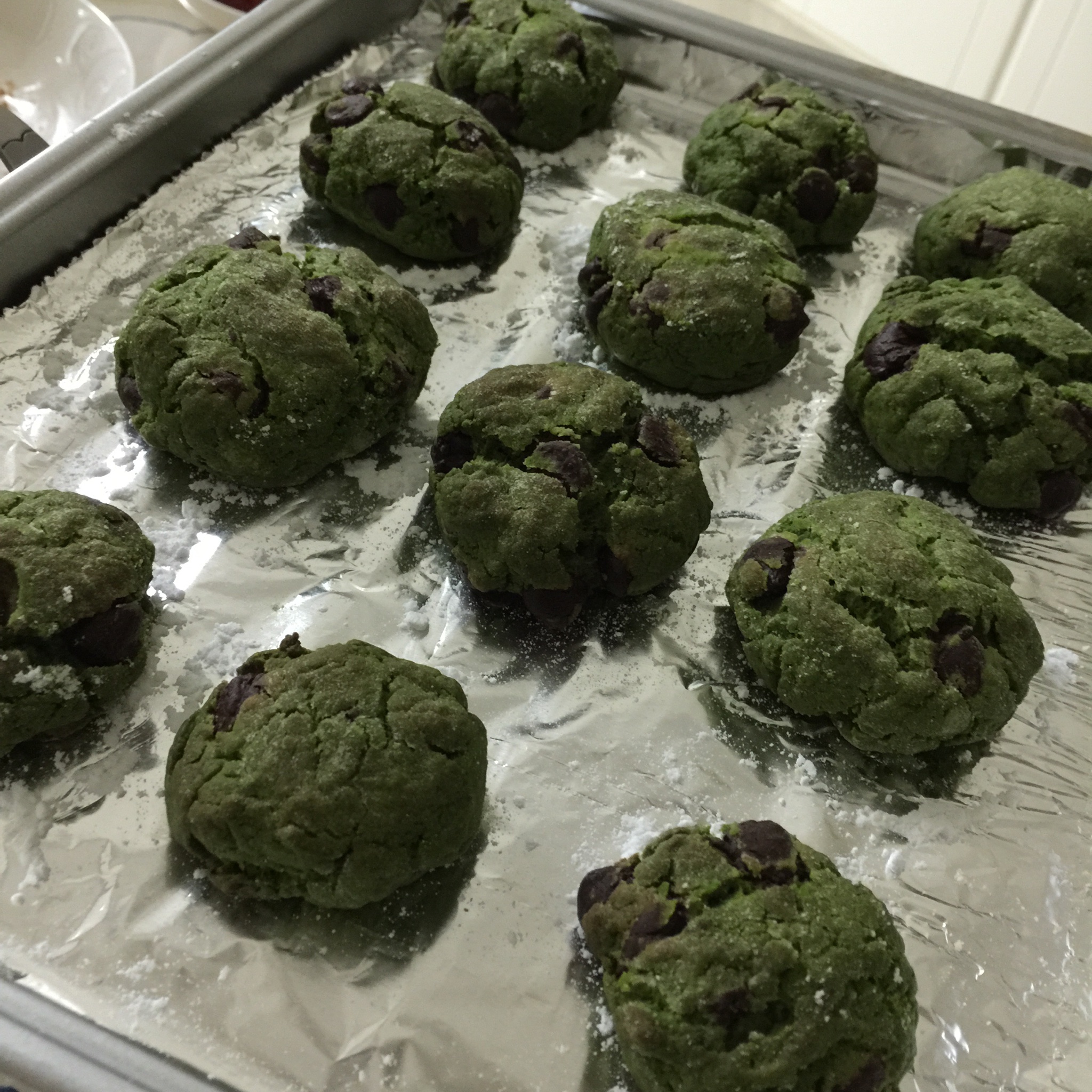 抹茶奶酪巧克力曲奇 Matcha Cream Cheese Choc Cookies