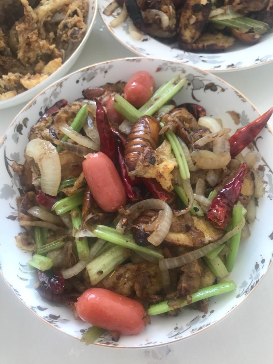 干煸蚕蛹