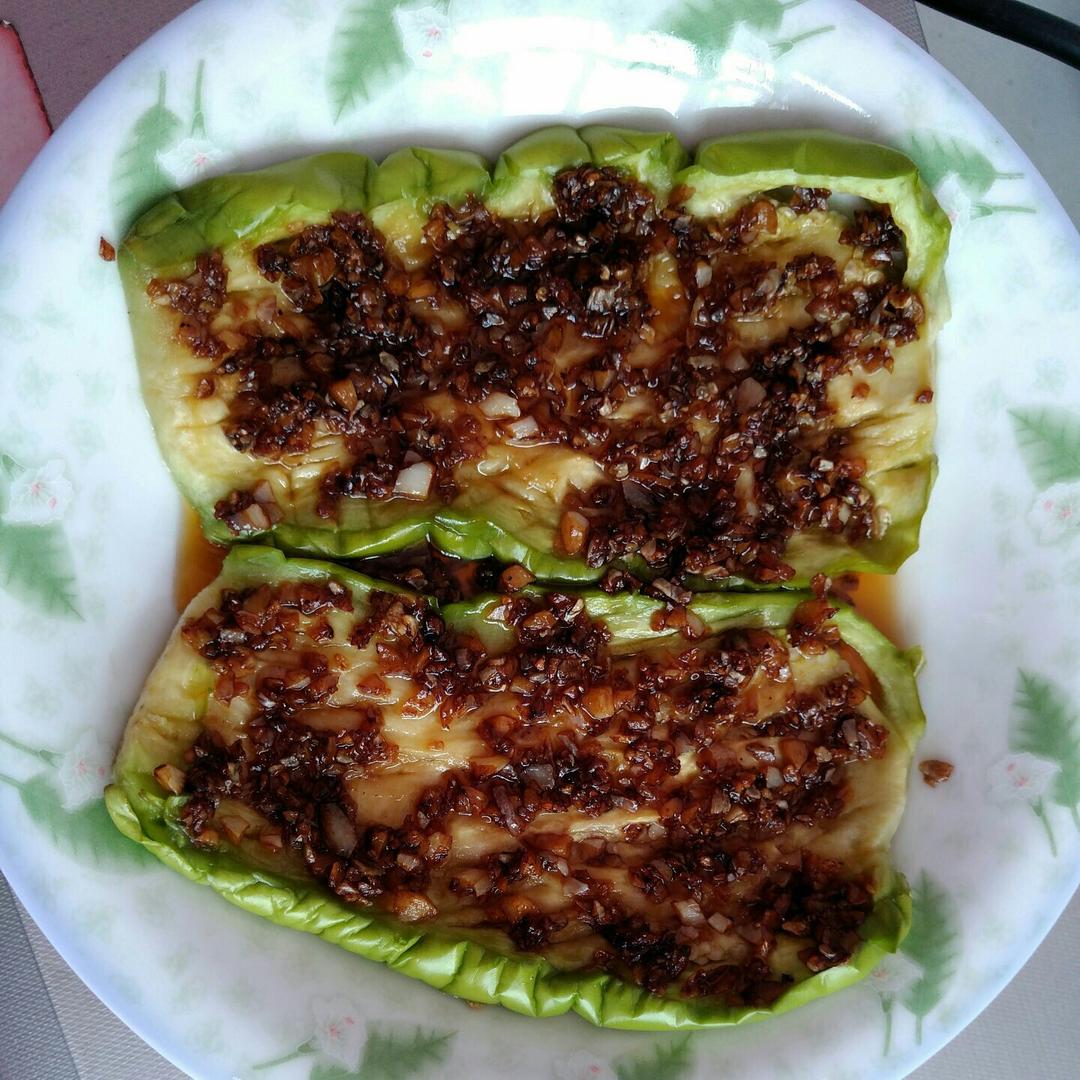 【微波炉烤茄子】