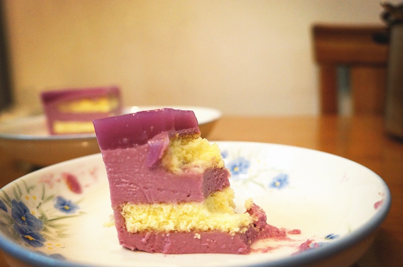 紫薯冻芝士