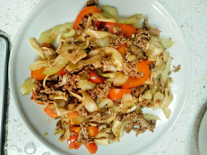 黑椒杏鲍菇牛肉粒