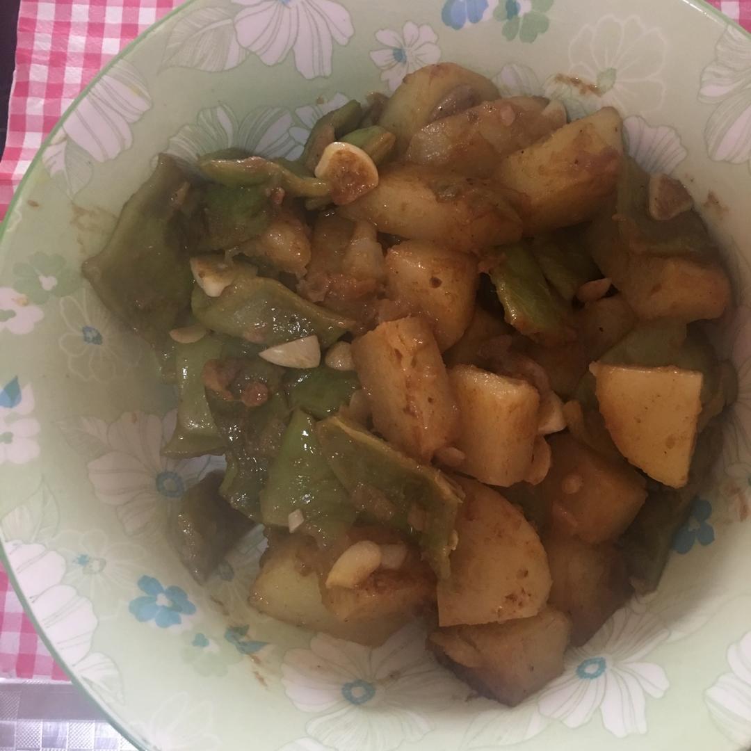 土豆炖豆角