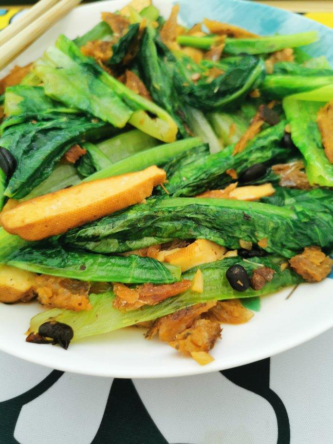 豆豉鲮鱼油麦菜