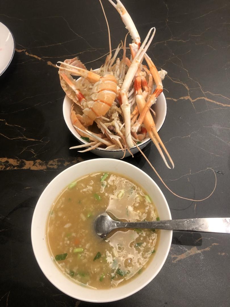 南极深海鳌虾（新西兰小龙虾）刺身&海鲜粥…一虾两吃