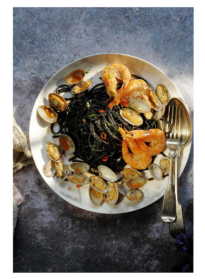 海鲜意大利面（大蒜辣椒味）