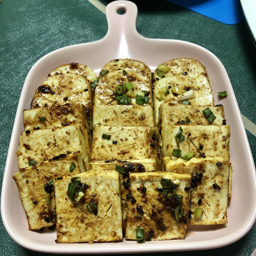 香辣孜然烤豆腐（烤箱版）