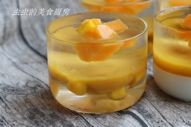 芒果系列：芒果椰浆冰粉冻的做法 步骤10